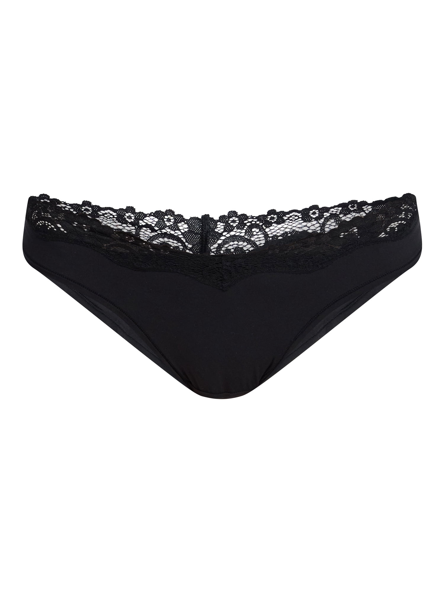 No Boundaries Fit Stretch Lace Thong Panties, 3-Pack, Women's XS-XXXL