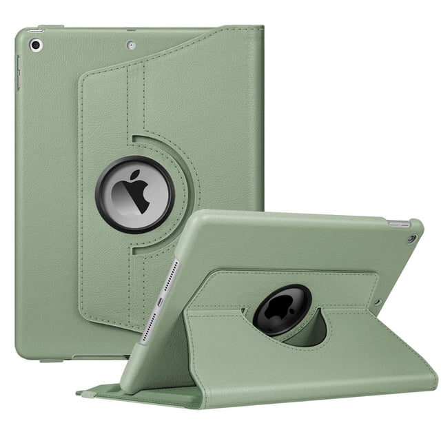 Funda giratoria Fintie para iPad de 9ª, 8ª y 7ª generación de 10,2 pulgadas, color verde salvia