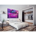 thumbnail image 5 of Mudket Neon Fuchsia Leopard Canvas Wall Art, Modern Glow Feline Print with Satin Texture, Waterproof Framed Art for Apartment Home Decor, Ready to Hang - 18"L x 12"W, 5 of 8