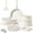 17pcs White large size, variant on Gipp 21 Piece Ceramic Pots and Pans Set Non Stick, Cookware Set with Detachable Handles, Safe for Ovens and Dishwashers,Induction Cookers RV Kitchen