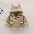 thumbnail image 1 of AAMILIFE Bébé Ours d'Automne et d'Hiver Oreilles Daim Capuche Veste Chaude composite Fausse Fourrure, 1 of 7