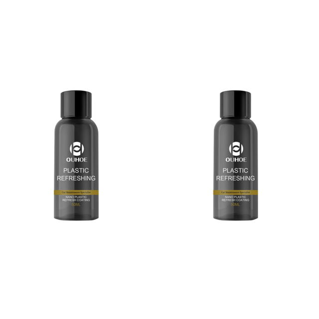 Restaurador de plástico para coche a prueba de polvo para mantenimiento de coche 2 uds. (50ml)