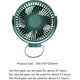 thumbnail image 3 of Portable Fan,4000mah Camping Fan With Led Lights, 4 Speeds, Portable Rechargeable Battery Operated With Hanging Lanyard For Desktop Tent Travel Home O, 3 of 5