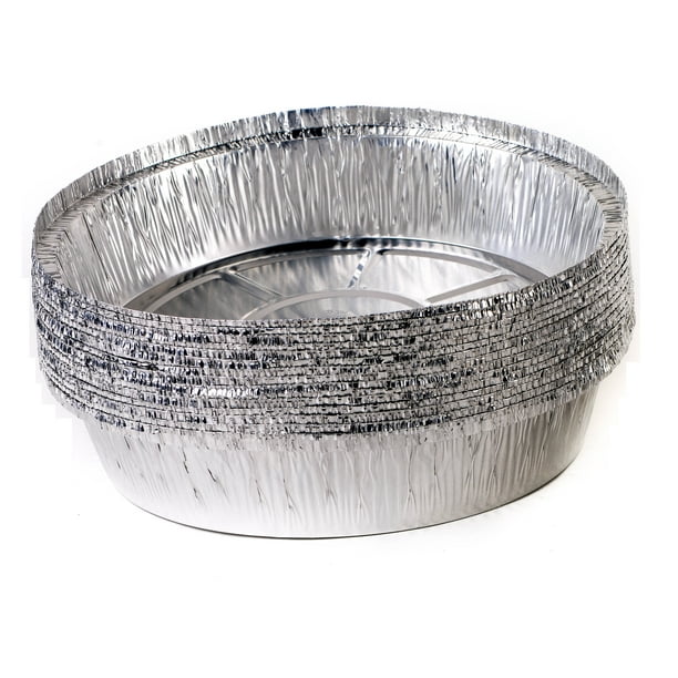 [150 Pack] 6 Inch Disposable Round Aluminum Foil TakeOut Pans