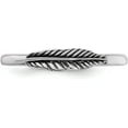 thumbnail image 4 of Sterling Silver Stackable Expressions Antiqued Feather Ring - Ring Size 6.0, 4 of 8
