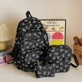 thumbnail image 2 of Korean Fashion Bow Print Women Fashion Backpack Set Simple Student Schoolbag Three Set for School Use, 2 of 6