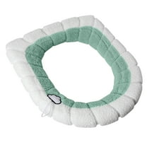 Two-Tone Soft Toilet Seat Cover, Comfortable, Easy to Install, Bathroom Accessory, Hygienic, Durable Material, Home Hotel Use