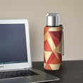 thumbnail image 5 of 20 Oz Orange Modern Art Geometric Coffee Tumbler Double Wall Insulated Stainless Steel Water Bottle | Metal Reusable Thermoses Flask with Cup Cap | Leak & Sweat Proof with Anti-Dust Lid, 5 of 7