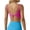 ♔058-Hot Pink, variant on Women's Solid Color Workout U Neck Yoga Running Open Back Camisole Athletic Casual Top Without Bra Pad Soft Breathable Summer Daily Wear