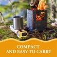 thumbnail image 3 of RUNROTOO Rechargeable Solar Flashlight ABS Yellow for Nighttime Activities 1Pack, 3 of 8