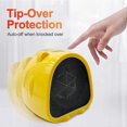 thumbnail image 5 of Space Heater 500W Ceramic Electric Heater, Portable PTC Ceramic Fan Heater Electric Heater, Anti-overheating System, for Office/Bedroom Use (Yellow), 5 of 5