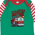 thumbnail image 4 of Inktastic Little Brother Fire Truck Boys Long Sleeve Baby Bodysuit, 4 of 5