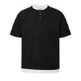 thumbnail image 5 of pstuiky camisetas para hombre, Blusas/camisetas casuales de verano para hombre, de color liso y cuello redondo ropa de hombre m, 5 of 5