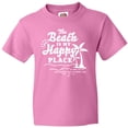 thumbnail image 3 of Inktastic The Beach is My Happy Place with Palm Trees Youth T-Shirt, 3 of 5