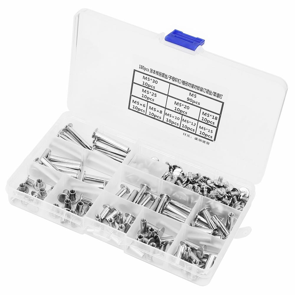 Haofy Flat Head Rivet, Stud Screw Rivet, Screw Rivet, DIY Album Screw