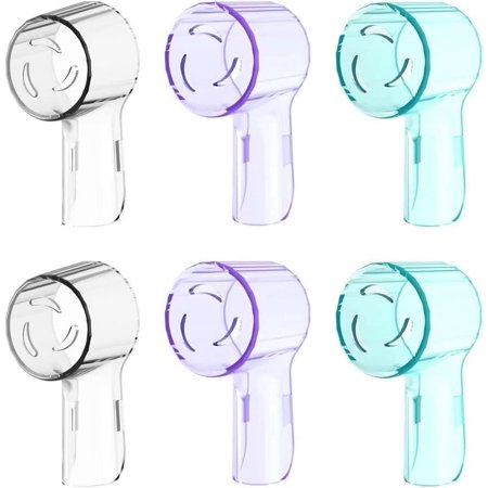 6 Pack Toothbrush Heads Dustproof Cover Compatible with Oral B, Fits for Oral-B iO Series, Pro 1000, 1500, 5000, 7500 Electric Toothbrush, Protects Brush Head and Convenient Travel