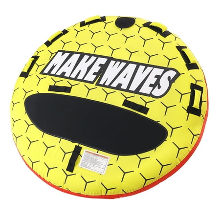 KFFKFF Inflatable Tube for Boating, Accommodates 1-3 Riders, Boat Tubes and Towables with a Capacity of 510 lbs, 63" Round Towable Tubes for Water Sports, Complete with Nylon Cover