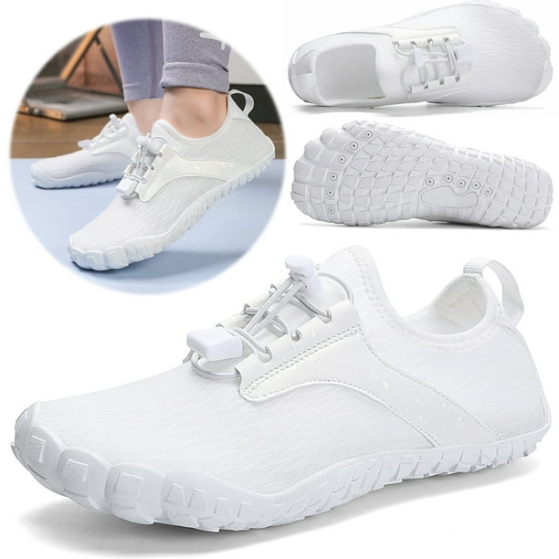 Zapatos Deportivos Wdftyju Zapatos Fitness Transparentes para Nadar blanco 46