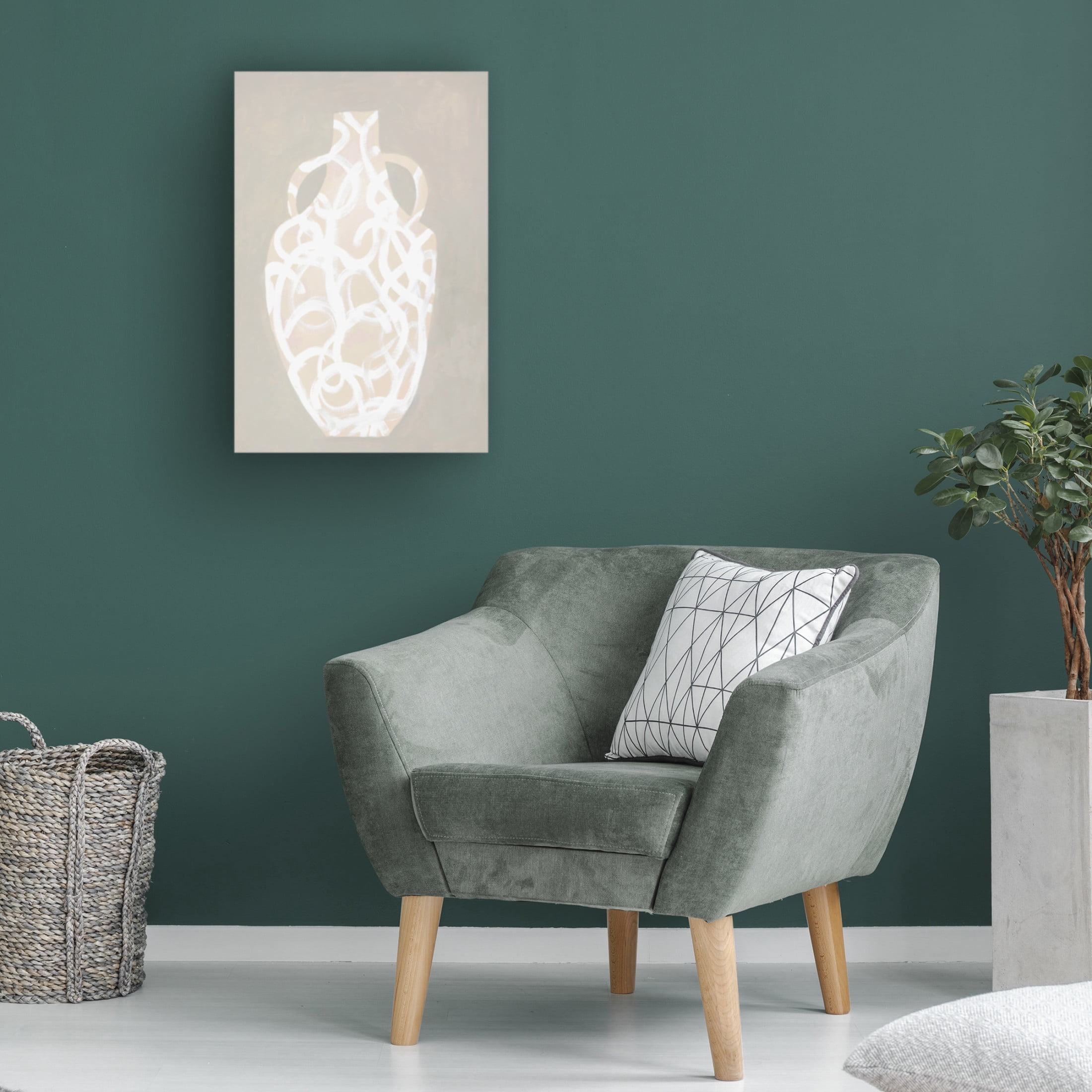 Canvas Wall Art - Design Fabrikken 'Clay Covered' Wall Art for Living Room, Bedroom, or Office Décor by Trademark Fine Art - 30 x 47 Inches