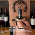 thumbnail image 4 of Rustical Horseshoe Wine Opener Corkscrew Wall Mounted, Traditional Decor Wine Bottle Opener & Unique Gift for Kitchen Barre Wall Decor Wine Lovers (1pc), 4 of 6