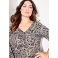 thumbnail image 4 of Catherines Women's Plus Size Sofia Knit Peasant Top, 4 of 4