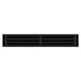 thumbnail image 2 of BUILDMART - 30x6 Modern AC Vent Cover - Decorative Black Aluminum Air Vent - Standard Linear Slot Diffuser - Heating and Cooling Register Grille for Ceiling, Walls & Floors - Texas Buildmart, 2 of 8