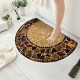 thumbnail image 5 of Felpudo de puerta de entrada | Alfombra de suelo de baño | Poliéster absorbente de secado rápido | Suave antideslizante | Interior, Exterior | Multicolor | Fácil de limpiar | 60x90cm | Decoración, 5 of 5