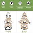 thumbnail image 6 of Fotbe Shiba Inu Dog Print Small Dog Sweater Hoodies Pet Grey Hooded Soft Fleece Sweatshirts with Pocket Fall Winter Puppy Cat Sweaters Warm Clothes-X-Large, 6 of 7