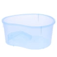 thumbnail image 1 of Turtle Tank with a Straw Fish Tank Opening Plastic Turtle Live Breeding Box with Drying Platform No Cover Small Size (Sky Blue), 1 of 6