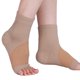 thumbnail image 2 of Tobillera de compresión (3 pares) para aliviar el dolor de neuropatía, tendinitis aquílea y fascitis plantar. Tobillera sin dedos para mujer y hombre (color carne, M), 2 of 8