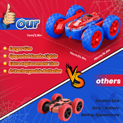 Carsky Spider Remote Control Stunt Car for Kids 5-12, 360° Spin RC Car w/ Smokes & Light, Rechargeable Double-Sided 4WD Off-Road Indoor Outdoor Toys, Gift for Boys Girls 5-7 8-12