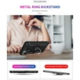 thumbnail image 4 of for Galaxy A03S Case, Samsung A03S Case with HD Screen Protector, Military-Grade Ring Holder Stand Car Mount 15ft Drop Tested Shockproof Cover Phone Case for Samsung Galaxy A03S, Black, 4 of 15