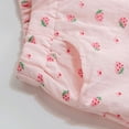 thumbnail image 4 of LYMAYTER 0-5Y Casual Shorts for Baby Girls Summer Breathable Shorts Toddler Cute Strawberry Print Lantern Bottoms, 4 of 7