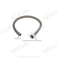 thumbnail image 3 of EZ-Fluid 12" Toilet Water Supply Connector, Braided Stainless Steel - 3/8“ Female Compression Thread x 7/8” Female Ballcock Thread 12-Inch Toilet Water Connectors Hose (10 Packs), 3 of 3