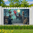 thumbnail image 3 of Gothic Design Halloween Banner Grim Reaper Decoration Spooky Theme Moonlit Backdrop for Horror Parties Haunted Houses Themed Events, 3 of 5