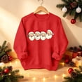 thumbnail image 5 of Qzwdhjm Girls Christmas Sweatshirts Xams Santa Cute Crewneck Sweatshirt with Thin Fleece Long Sleeve Graphic Winter Pullovers 2-15 Year, 5 of 9