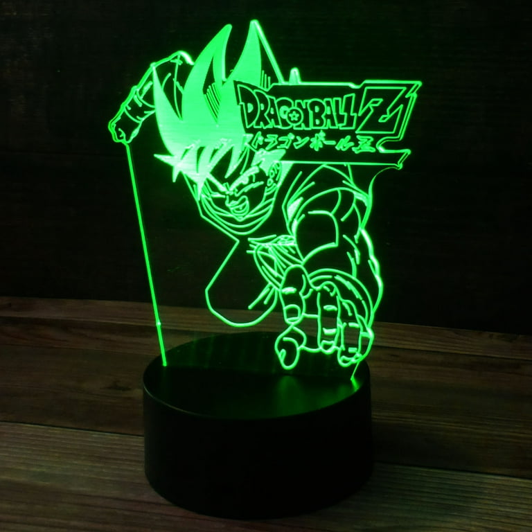 Dragon Ball Z Son Goku SSJ4 3D LED Lamp with a base of your choice