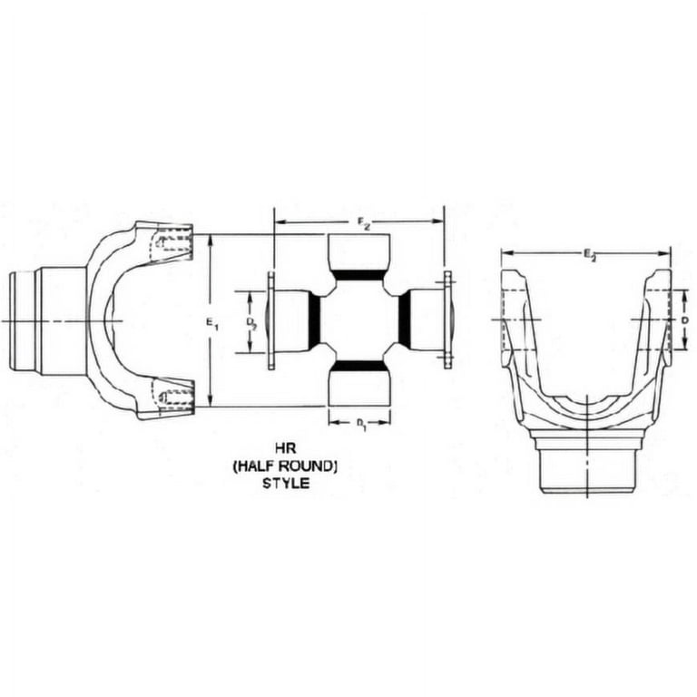 Dana Spicer 25-675X Universal Joint - Greaseable U-Joint For 1710 Series Applications