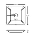 thumbnail image 4 of Imaginations Américaines 15.75-po. W Vessel Set Blanc, 4 of 5