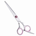 thumbnail image 4 of Tijeras para el cabello de acero inoxidable Sunnimix Profesional de Acero Inoxidable Estilo 1 Pta + rosa, 4 of 8