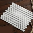 thumbnail image 2 of The Tile Life Honeycomb Remi 1" x 1" White Porcelain Mosaic Tile - 1 Sheet, 2 of 6