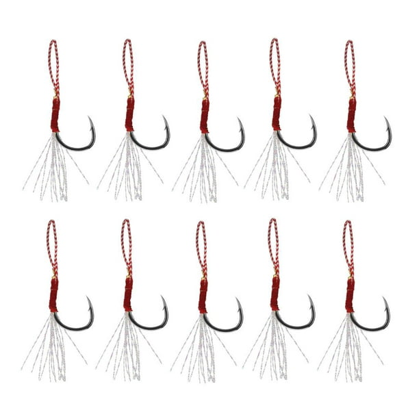 Dynwaveca 10x Small Fishing Hooks, Strong Fishhooks, Fishing Accessories For Freshwater/Seawater - 16, 21mm 24mm 26mm Other