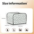 thumbnail image 5 of Goofa Turtle Print Toaster Cover 4 Slice, Four Slice Bread Machine Cover Quilted Toaster Covers Bread Maker Cover Kitchen Appliance Cover, 5 of 7