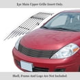 thumbnail image 3 of APS Compatible with Nissan Versa 2007-2011 Main Upper Stainless Steel SS Silver Billet Front Grill Grille Insert N86483A, 3 of 7