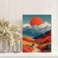 thumbnail image 2 of Mid Century Abstract Desert Canvas Southwest Minimal Texas Nature Wall Decor, 2 of 8