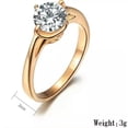thumbnail image 6 of 2mm Women's Silver/Gold/Rose Gold Cz Band Stainless Steel Wedding Ring Size 6-10, 6 of 8