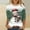 Green, variant on Christmas Shirt for Women Snowman Graphic Tee Holiday Top Short Sleeve Casual Cute Xmas T Shirt Winter Outfit