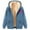 Sky Blue, variant on Oalirro 2024 Winter Fashion Coat for Women Winter Warm Zip Up Overcoat Fleece Lined Jacket Hooded Outwear with Pockets