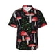 thumbnail image 3 of Camisa hawaiana divertida para hombre, con estampado de hojas de ginkgo y hongos, de manga corta, con botones, para playa, ropa informal de calle para niños y mujeres, 3 of 5