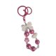 thumbnail image 1 of Llavero con cuentas, adorno colgante, colgante de llave de coche de dibujos animados, accesorio para bolso Rosa roja, 1 of 9